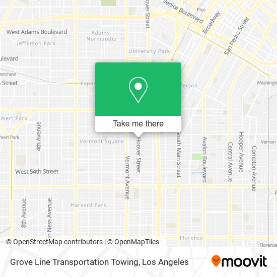 Grove Line Transportation Towing map