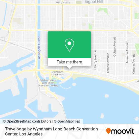 Mapa de Travelodge by Wyndham Long Beach Convention Center