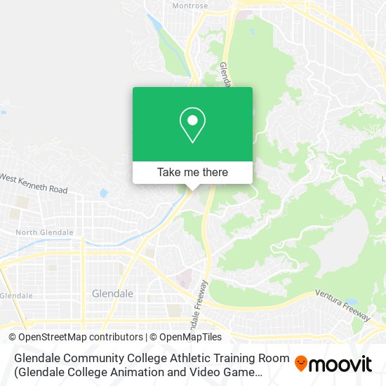 Glendale Community College Athletic Training Room map