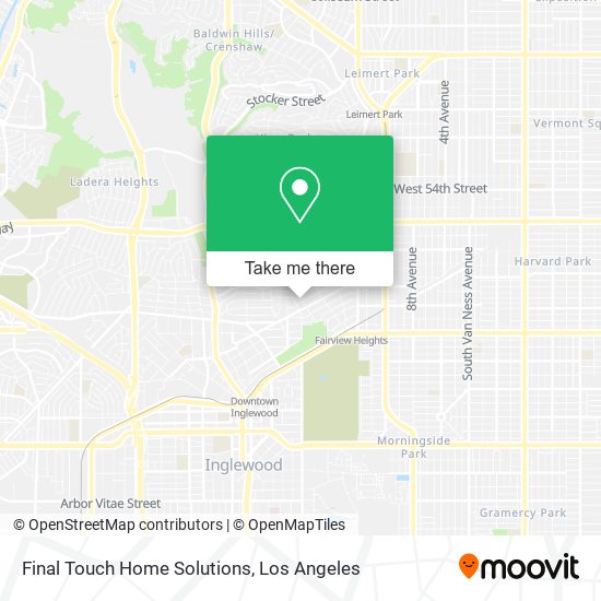 Final Touch Home Solutions map