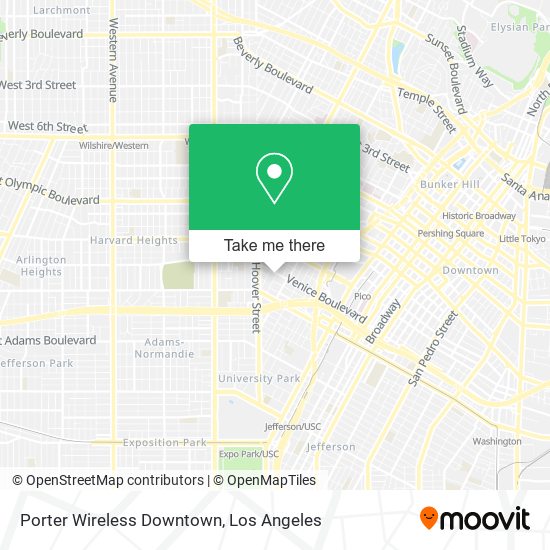 Mapa de Porter Wireless Downtown