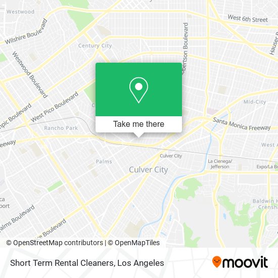 Short Term Rental Cleaners map