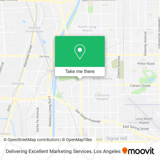 Delivering Excellent Marketing Services map