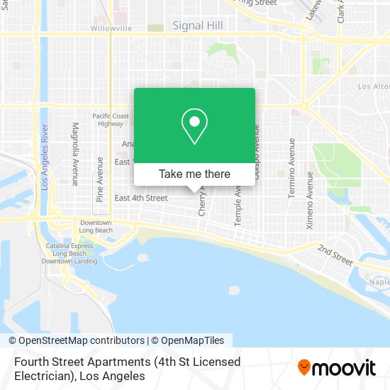 Mapa de Fourth Street Apartments (4th St Licensed Electrician)