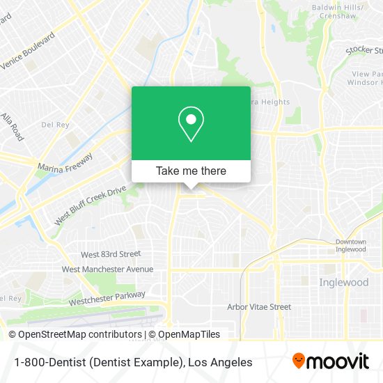 Mapa de 1-800-Dentist (Dentist Example)