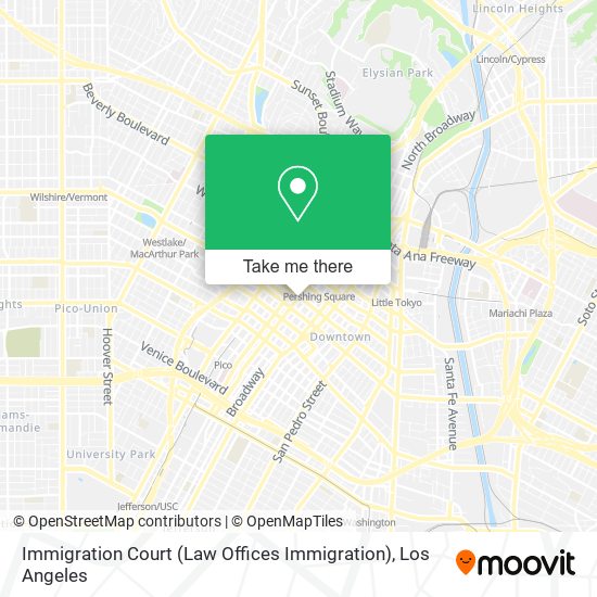 Mapa de Immigration Court (Law Offices Immigration)