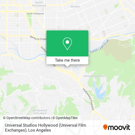 Mapa de Universal Studios Hollywood (Universal Film Exchanges)