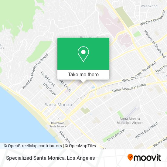 Mapa de Specialized Santa Monica