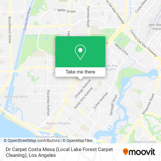 Mapa de Dr Carpet Costa Mesa (Local Lake Forest Carpet Cleaning)