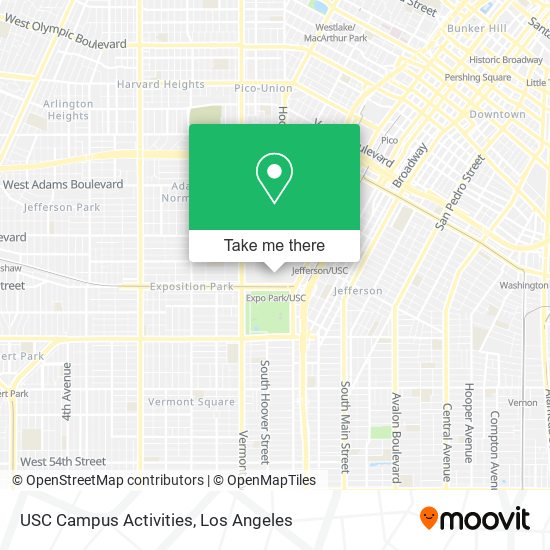 USC Campus Activities map