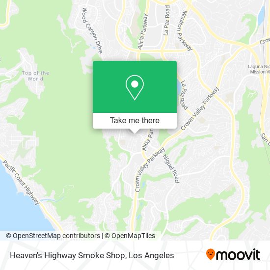 Heaven's Highway Smoke Shop map