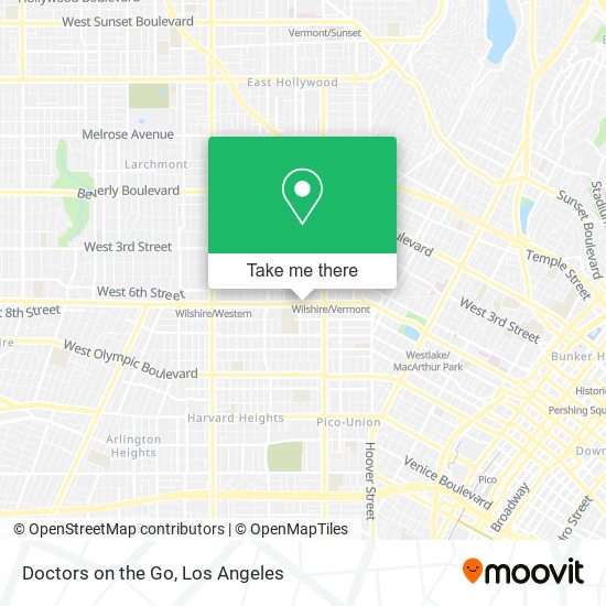 Doctors on the Go map