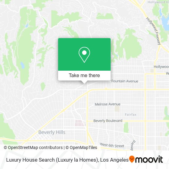 Luxury House Search (Luxury la Homes) map
