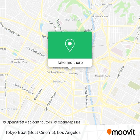Mapa de Tokyo Beat (Beat Cinema)