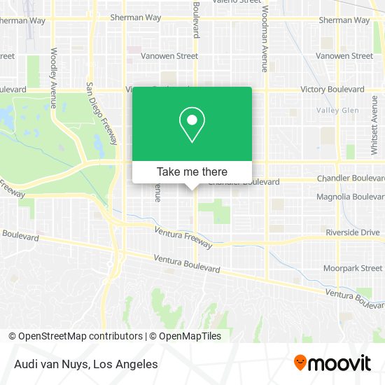 Audi van Nuys map