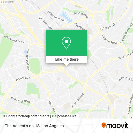 Mapa de The Accent's on US