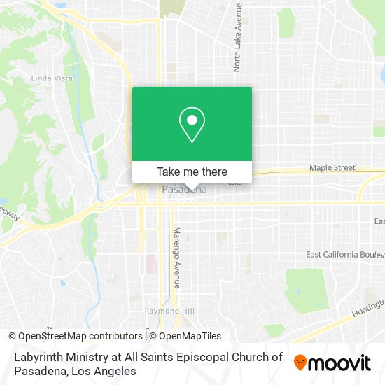 Labyrinth Ministry at All Saints Episcopal Church of Pasadena map