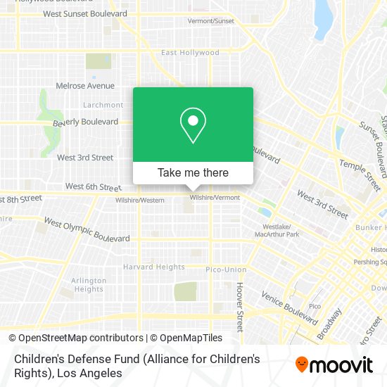 Mapa de Children's Defense Fund (Alliance for Children's Rights)