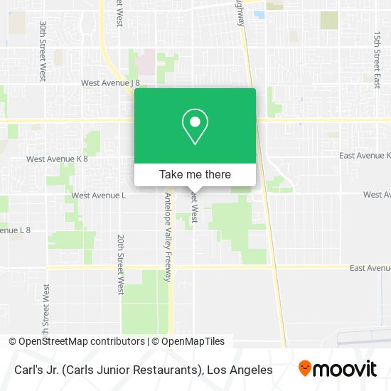 Mapa de Carl's Jr. (Carls Junior Restaurants)