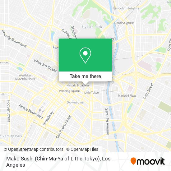 Mako Sushi (Chin-Ma-Ya of Little Tokyo) map