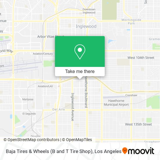 Baja Tires & Wheels (B and T Tire Shop) map