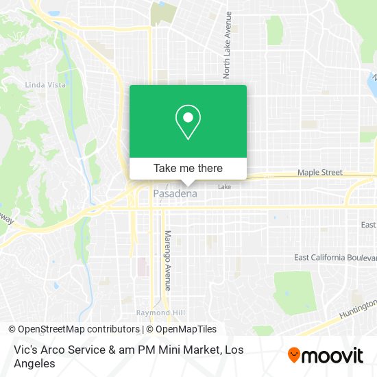 Mapa de Vic's Arco Service & am PM Mini Market