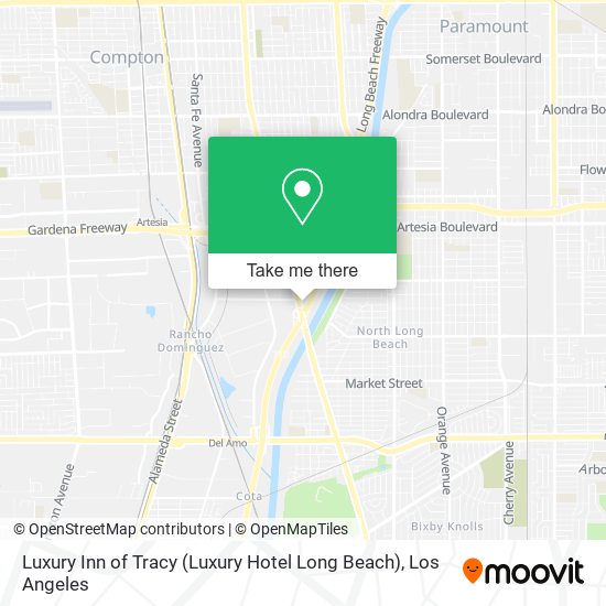 Luxury Inn of Tracy (Luxury Hotel Long Beach) map