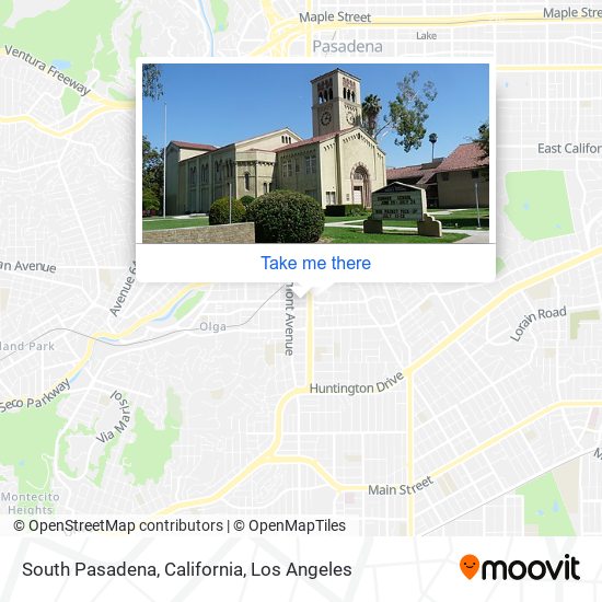 South Pasadena, California map