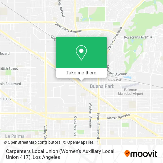 Carpenters Local Union (Women's Auxiliary Local Union 417) map