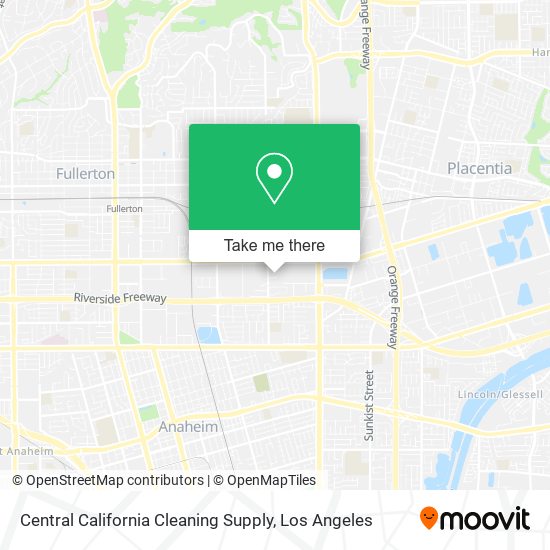 Central California Cleaning Supply map