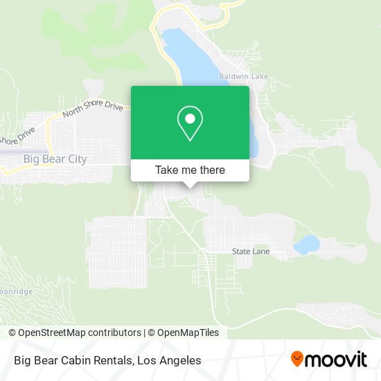 Big Bear Cabin Rentals map