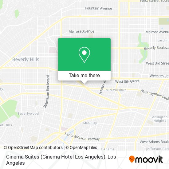 Cinema Suites (Cinema Hotel Los Angeles) map