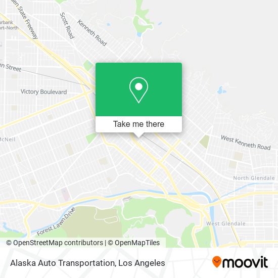 Mapa de Alaska Auto Transportation