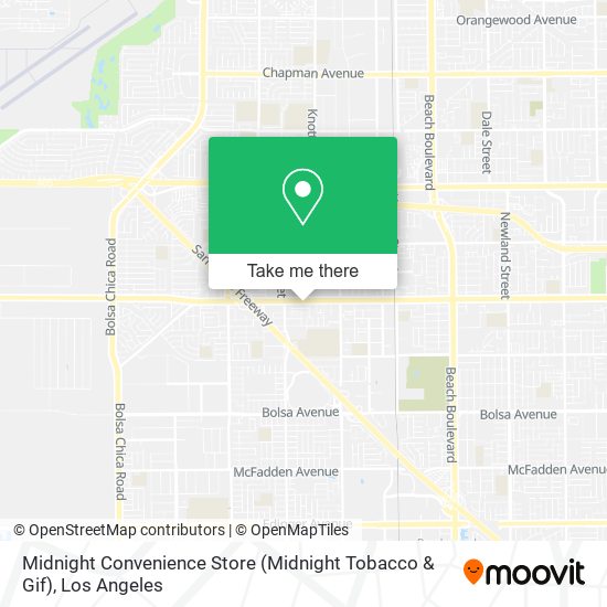Mapa de Midnight Convenience Store (Midnight Tobacco & Gif)