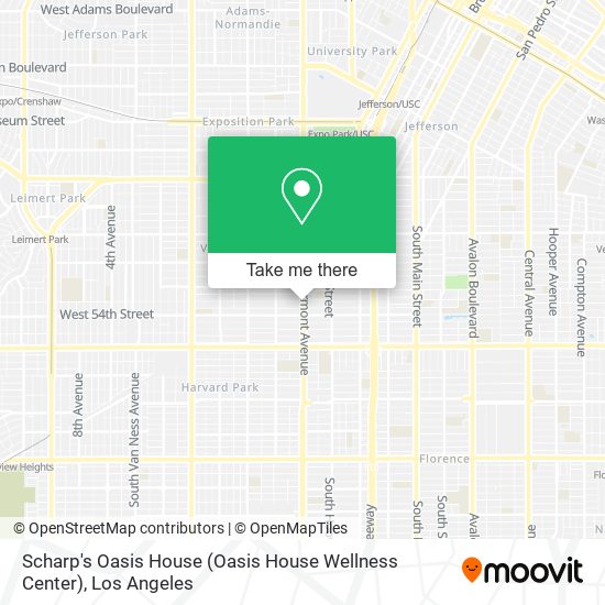 Mapa de Scharp's Oasis House (Oasis House Wellness Center)
