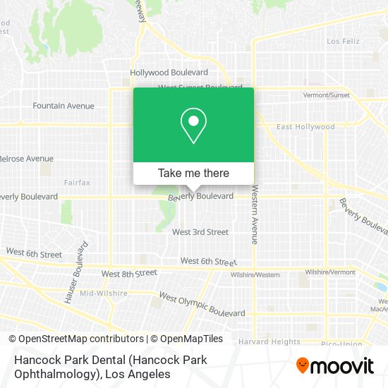 Mapa de Hancock Park Dental (Hancock Park Ophthalmology)