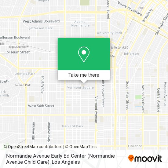 Mapa de Normandie Avenue Early Ed Center (Normandie Avenue Child Care)