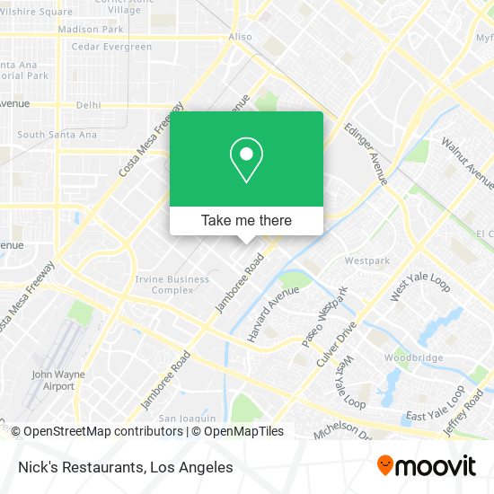 Mapa de Nick's Restaurants