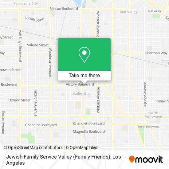 Mapa de Jewish Family Service Valley (Family Friends)