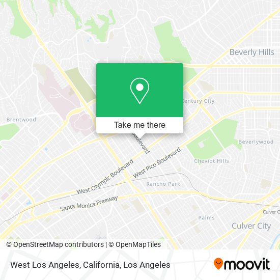 Mapa de West Los Angeles, California