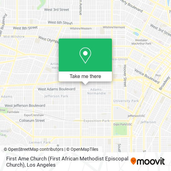 Mapa de First Ame Church (First African Methodist Episcopal Church)