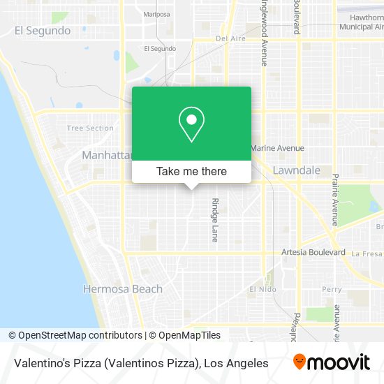 Mapa de Valentino's Pizza (Valentinos Pizza)