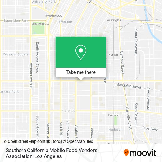 Southern California Mobile Food Vendors Association map