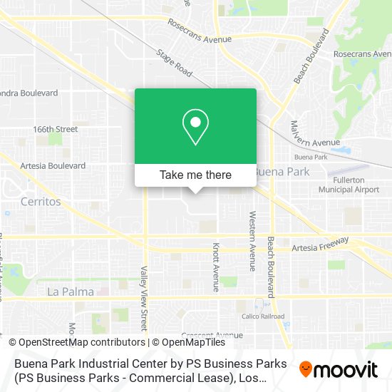 Buena Park Industrial Center by PS Business Parks (PS Business Parks - Commercial Lease) map