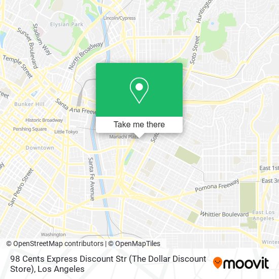 Mapa de 98 Cents Express Discount Str (The Dollar Discount Store)