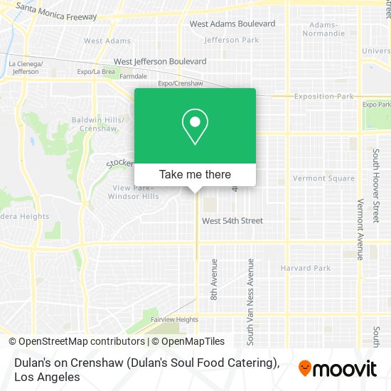 Mapa de Dulan's on Crenshaw (Dulan's Soul Food Catering)