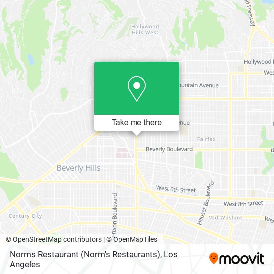 Mapa de Norms Restaurant (Norm's Restaurants)