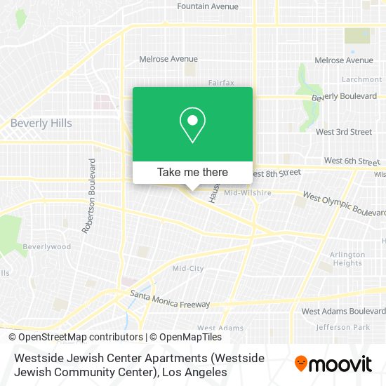 Westside Jewish Center Apartments map