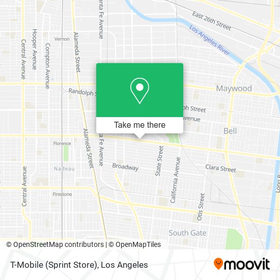 Mapa de T-Mobile (Sprint Store)