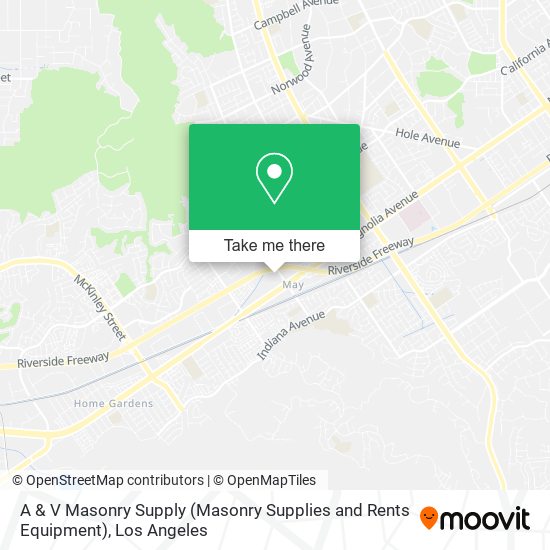 A & V Masonry Supply (Masonry Supplies and Rents Equipment) map